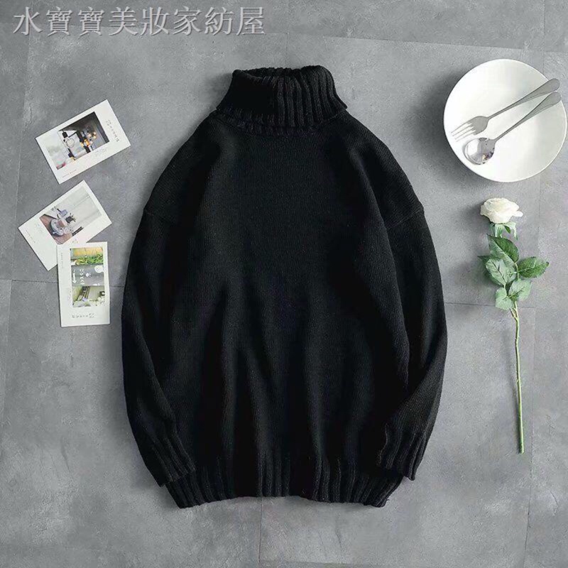Áo len Hàn đen chất dày mịn!!!