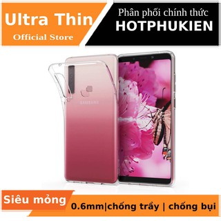 Ốp lưng silicon dẻo trong suốt cho Samsung Galaxy A9 2018 mỏng 0.6mm chính hãng Ultra Thin