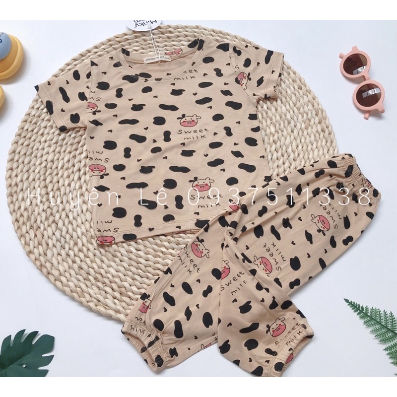 Bộ Quần dài MINKY MOM THUN LẠNH bò sữa -TH105