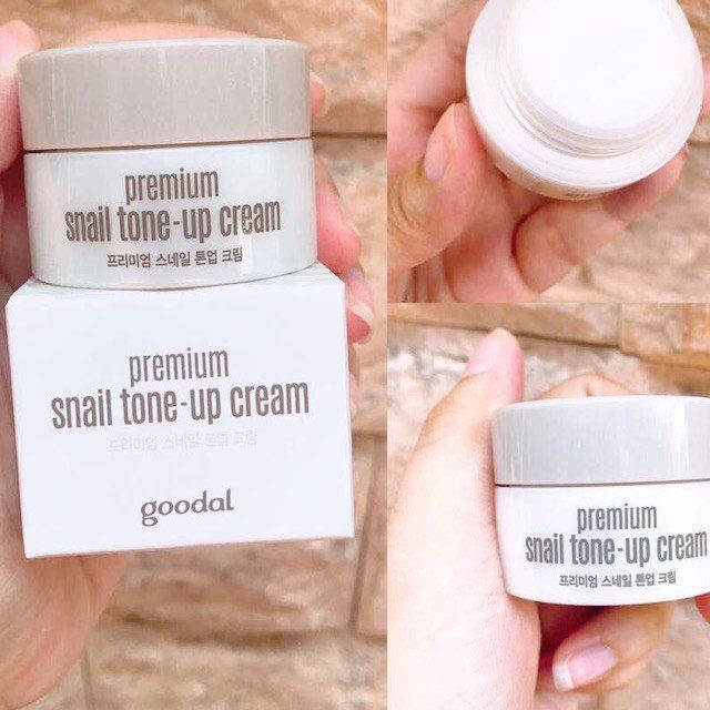 NEW 2020 - Kem Ốc Sên Dưỡng Trắng Da Goodal Premium Snail Tone Up Cream Sizemini