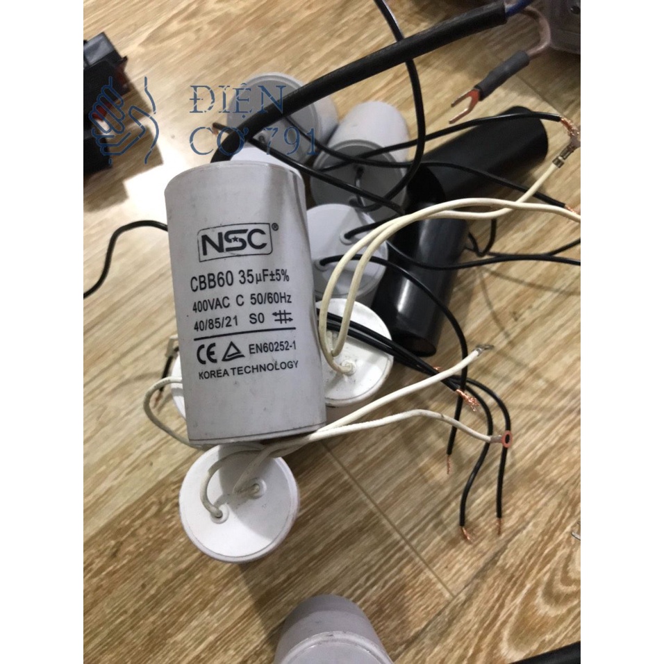 Tụ NSC CBB60 JAPAN dùng thay thế cho máy nén khí động cơ quạt hút mùi Máy giặt 35uf-450VAC hàng tốt