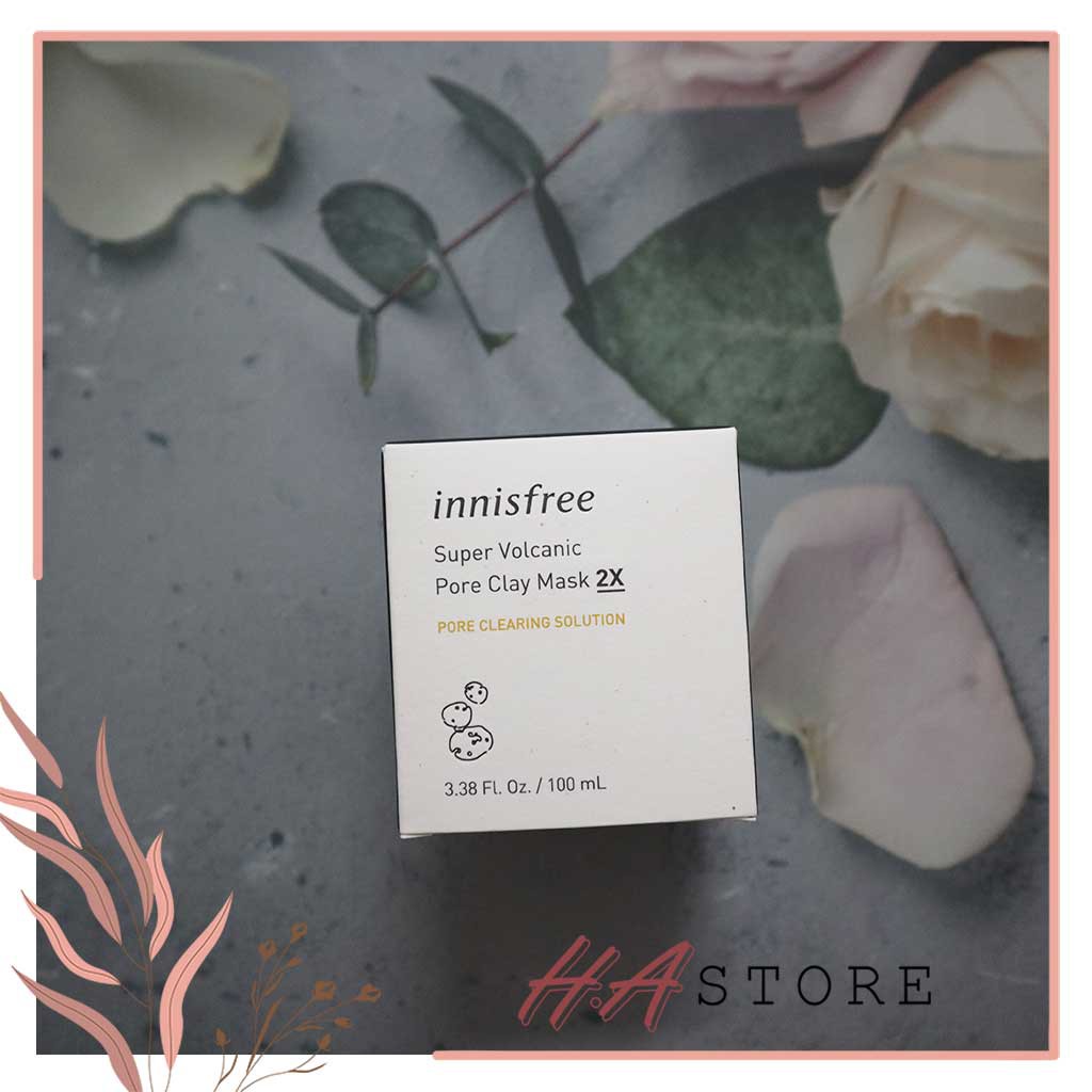 Mặt Nạ Đất Sét Innisfree Super volcanic pore clay mask 2X