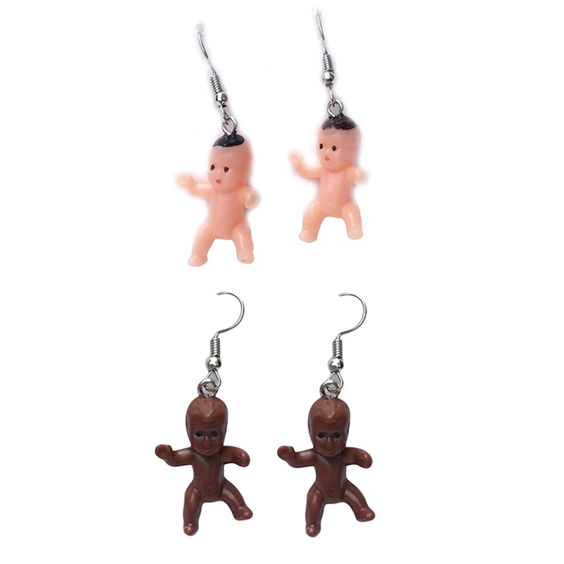 1 Cặp Bông Tai Thả Resin Thủ Công Bằng Nhựa 2 Màu Cho Nữ