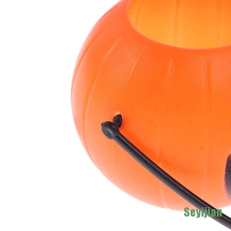 Set 5 Xô Nhựa Đựng Bí Ngô Halloween Cho Bé