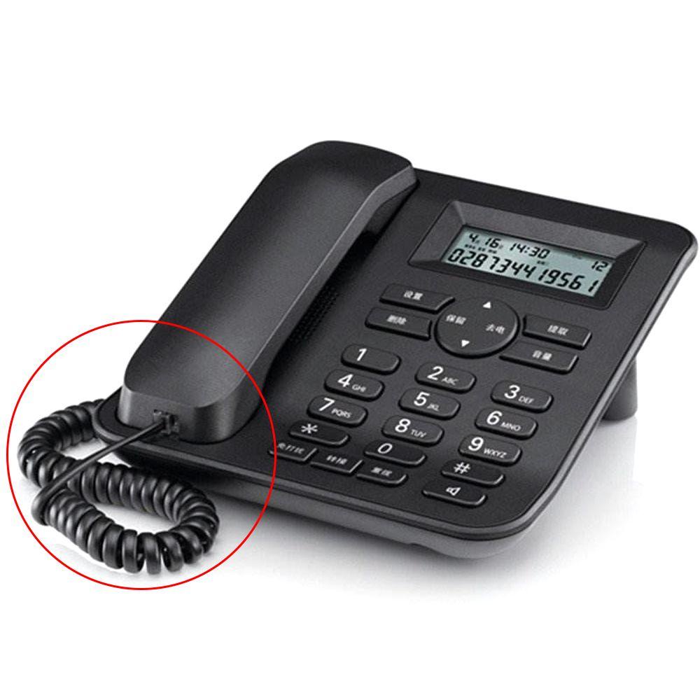 Dây Cáp Điện Thoại Màu Đen Bằng Đồng