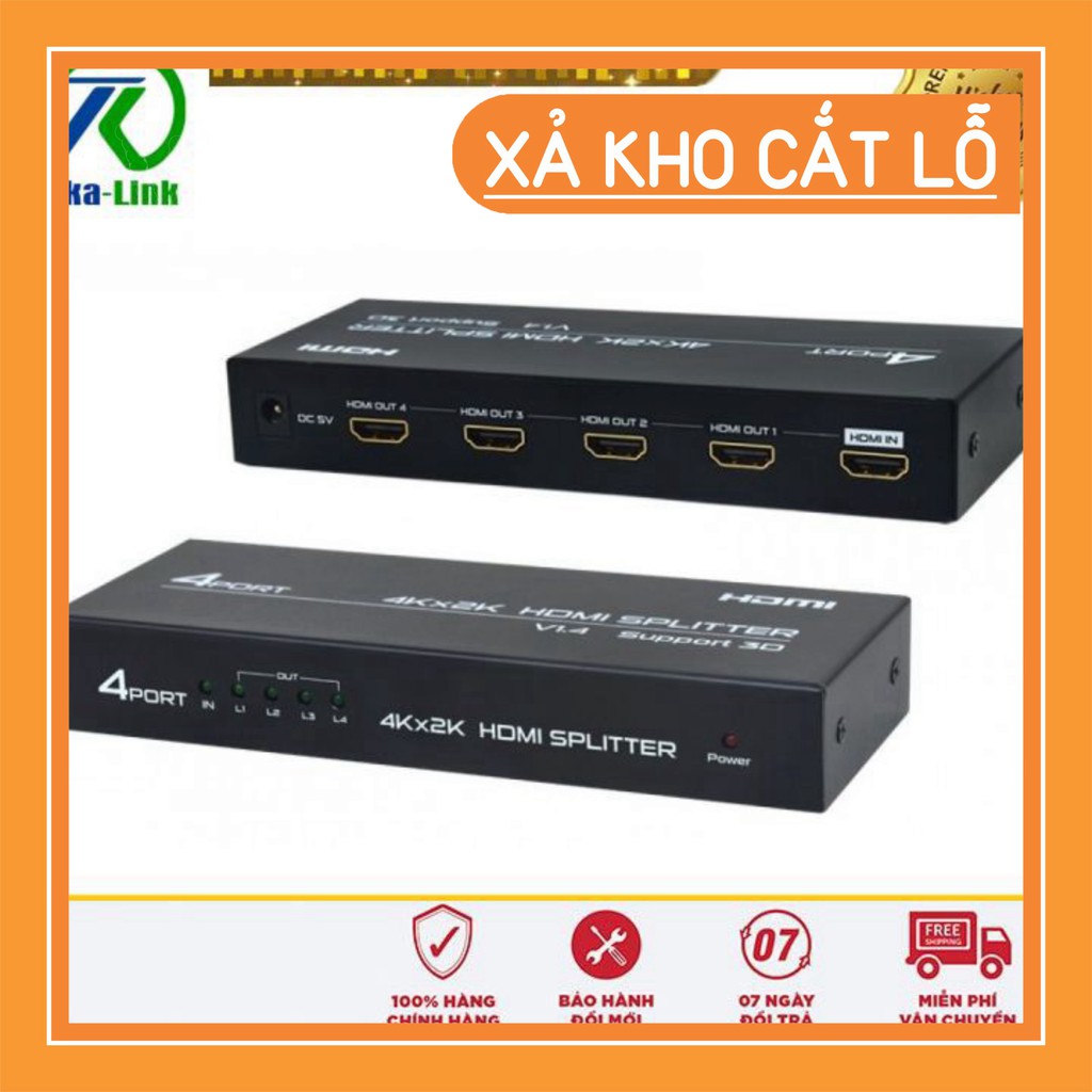 (SEO OFF) Bộ chia HDMI (Xả Kho) Bộ chia HDMI 1 ra 4 – HDMI Splitter 1x4 Full HD 1080