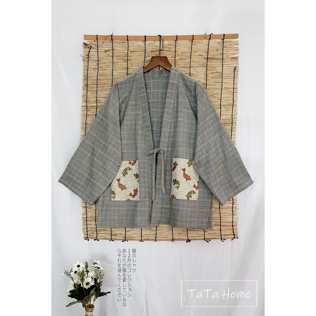 Kimono KaiO - Áo Khoác Lửng Phong Cách Nhật Bản