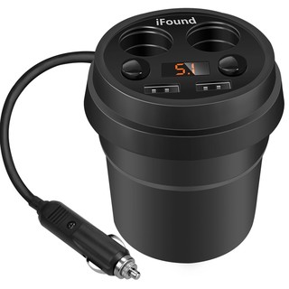 Cốc chia 2 sạc tẩu 2 USB ô tô IFOUND FZ-15