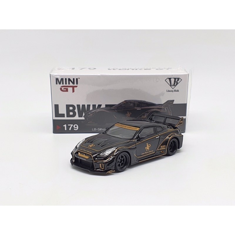 Xe Mô Hình LB-Sihouette Works GT Nissan 35GT-RR Ver.1 Jps LHD 1:64 MiniGT (Đen)