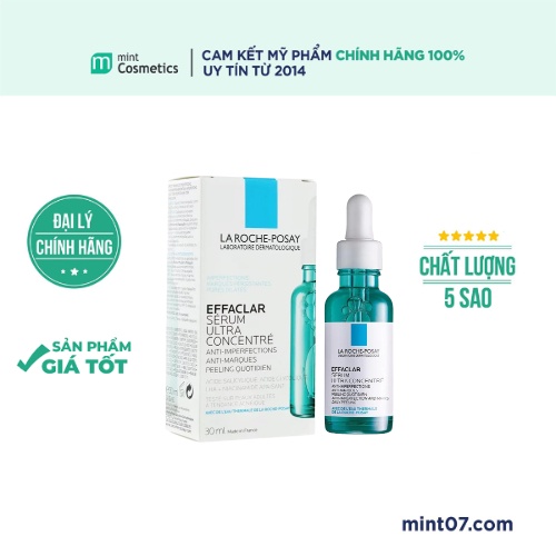 Tinh Chất La Roche Posay Effaclar Serum Giảm Mụn 3 Tác Động
