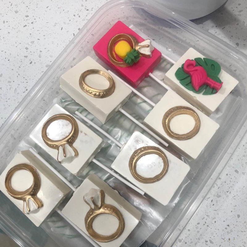 Khuôn Làm Bánh / Xà Phòng / Pudding / Sô Cô La Hình Nhẫn Cưới