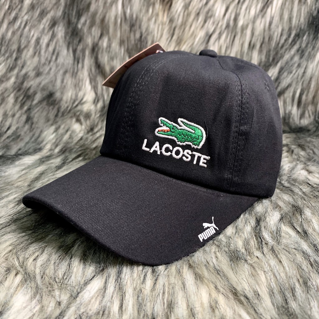 Nón Kết/ Mũ Lưới Trai Vải KAKI Thêu Logo Tem LACOSTE Siêu Thoáng S035