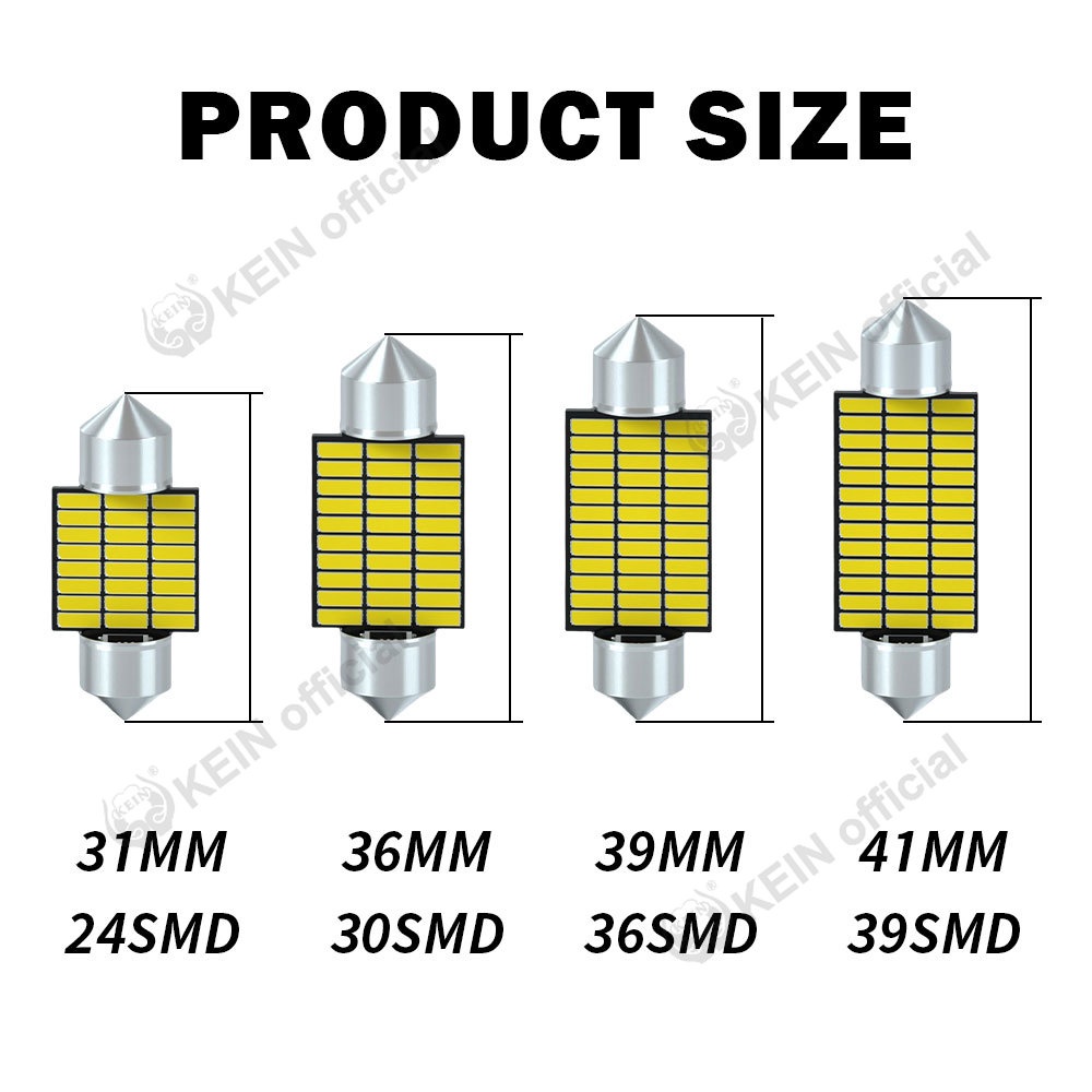 Bóng Đèn Led 2022 31MM 36MM 39MM 41MM C5W C10W C3W Ánh Sáng Trắng Chuyên Dụng Dành Cho Ô Tô