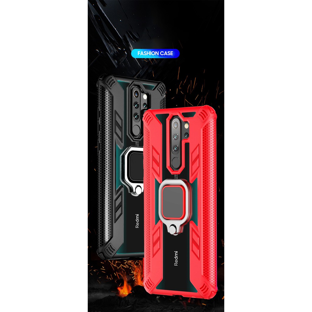 Vỏ điện thoại xiaomi redmi note 8 9 pro 9s ốp lưng có vòng ốp chống sốc trong suốt