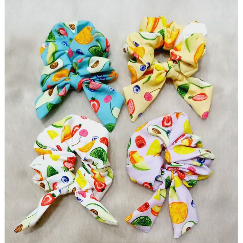 Cột Tóc Srunchies Có Nơ Hình Vịt Con,Khủng Long Cute.