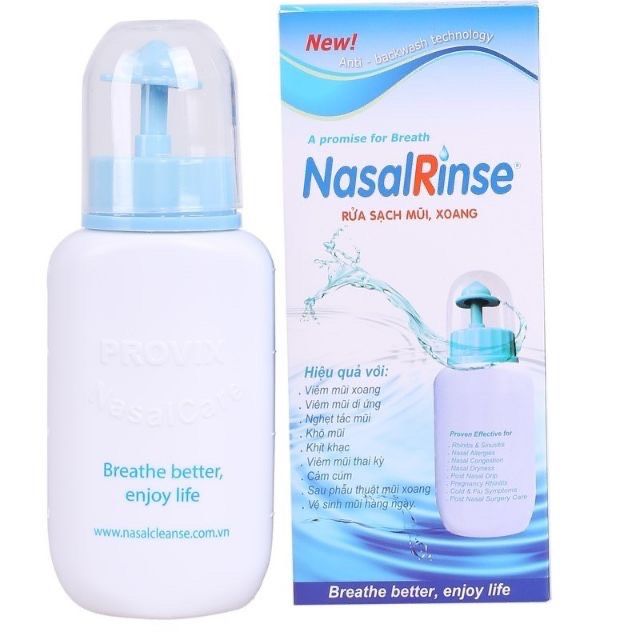 Bình NasalRinse + 10 gói muối