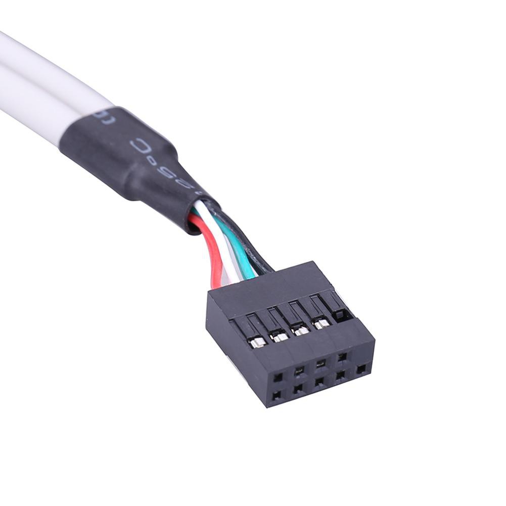 Cáp Chuyển Đổi 2 Cổng Usb 2.0 Sang 9 Pin Bo Mạch Chủ Cho Máy Tính