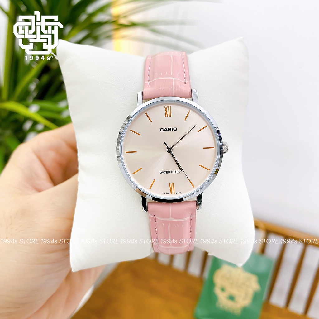 Đồng hồ nữ Casio LTP-VT01L-4B dây da, chống nước, hàng chính hãng