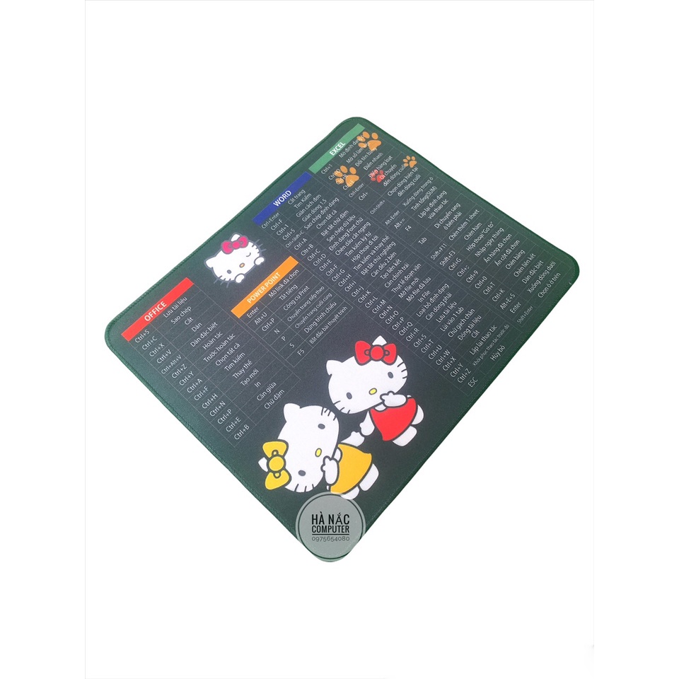 Lót Di Chuột Phím Tắt Văn Phòng 30 * 25cm - Bàn Di chuột nhỏ