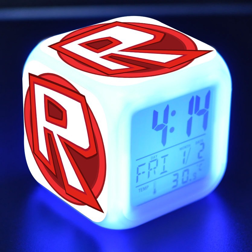 Roblox Đồng Hồ Báo Thức Điện Tử Có Đèn led 7 Màu Cho Bé