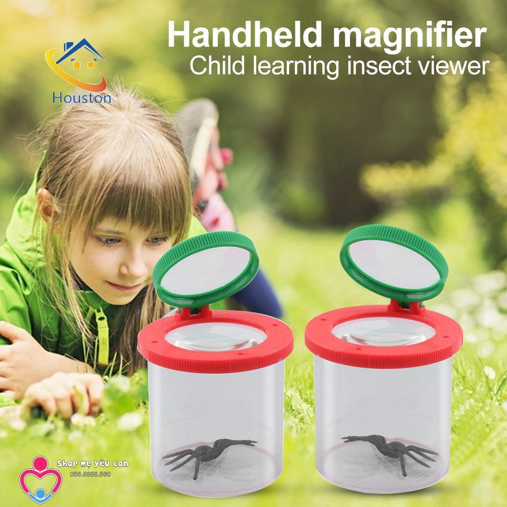 Hộp đựng quan sát côn trùng - Đồ chơi giáo dục cho bé - có Kính Lúp 3 / 6x
