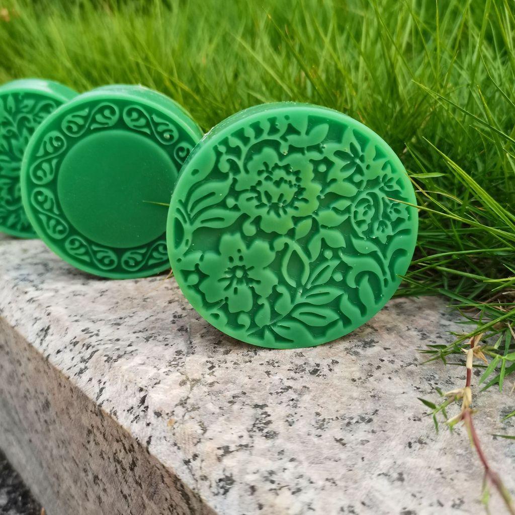 Khuôn Làm Bánh Trung Thu 3D 4 Ngăn Hình Hoa 4 Kiểu Bằng Chất Liệu Cấp Thực Phẩm DIY