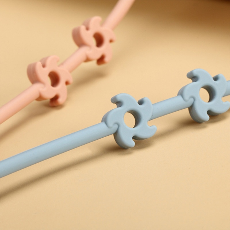 Đồ Chơi Dây Xích Gắn Núm Vú Giả Bằng Silicone Chống Thất Lạc An Toàn Cho Bé Mọc Răng