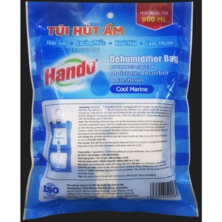 Túi hút ẩm khử mùi làm thơm Hando 360g 2 gói mỗi gói 180g