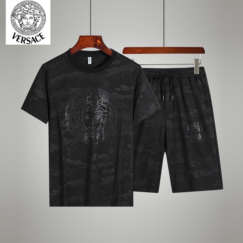 Set đồ thể thao gồm áo thun tay ngắn cổ tròn và quần short lưng thun size M-8XL