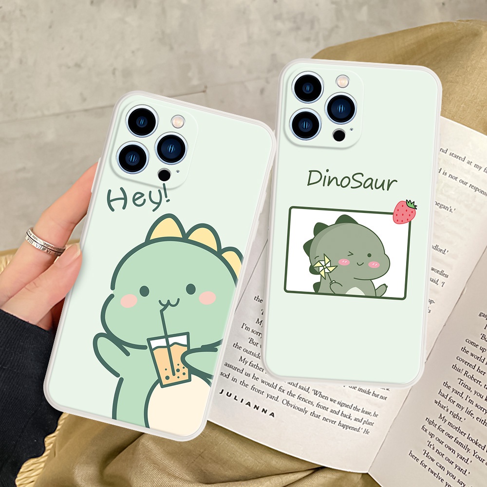Ốp Điện Thoại Hình Khủng Long Dễ Thương Cho OPPO A94 Reno 5 Pro Plus 4 Pro 5k 2Z 2F OPPO F11 Pro F1 F3 Plus #Ốp Điện Thoại H117