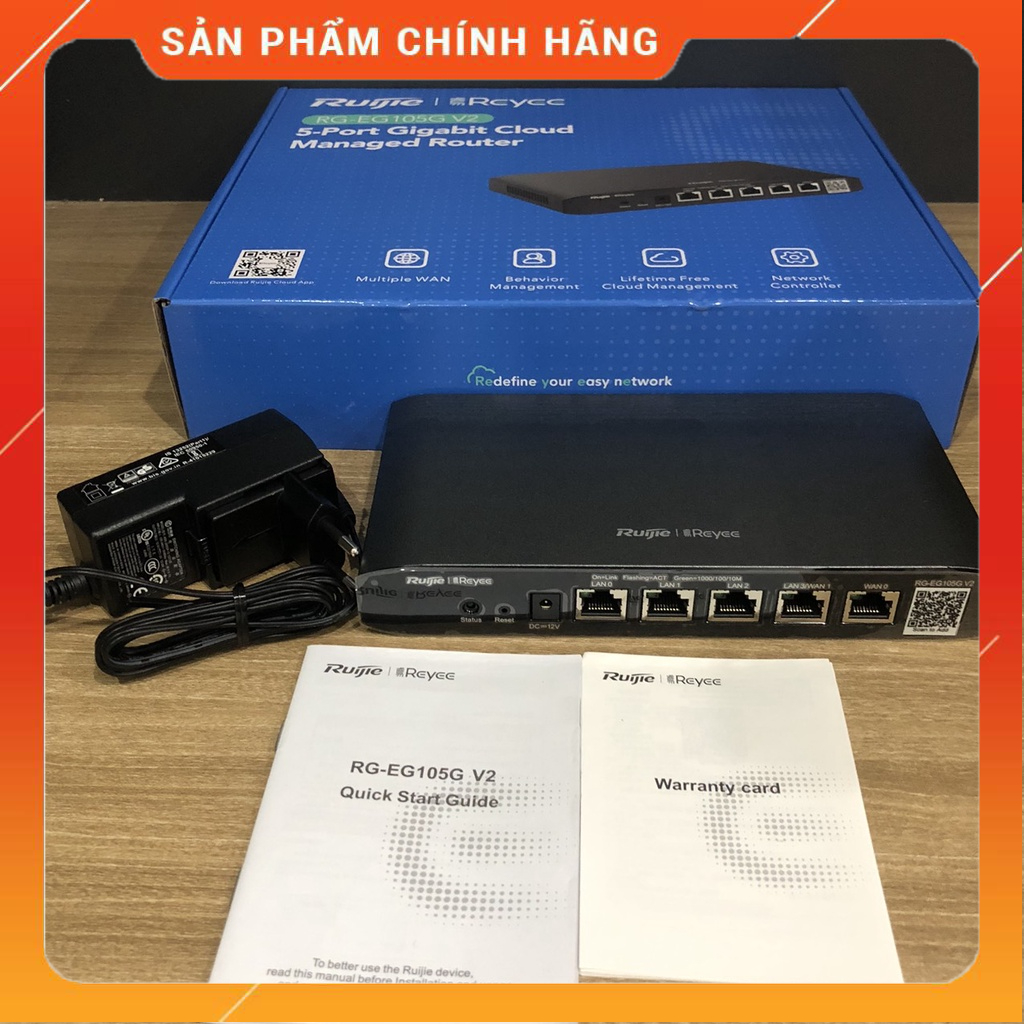 Router cân bằng tải RUIJIE RG-EG105G V2 - Bảo hành 36 tháng - Hàng chính hãng