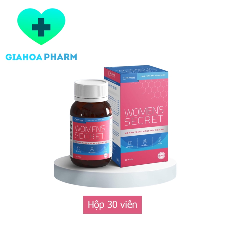 Viên uống Women's Secret giúp hỗ trợ tăng cường nội tiết tố nữ (Phụ nữ tiền mãn kinh, mãn kinh...) - Hộp 30 viên