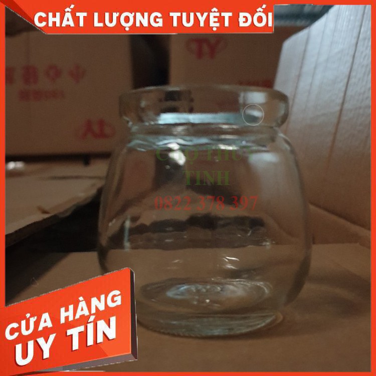 [GIÁ RẺ VÔ ĐỐI ]COmbo 12 Hũ thủy tinh làm sữa chua NẮP NHỰA 100ML DÁNG BÉO