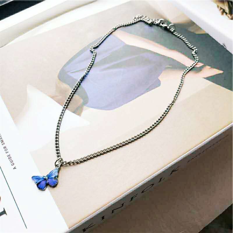 Dây Chuyền Mặt Hình Bướm Cá Tính Phong Cách Hip-Hop
