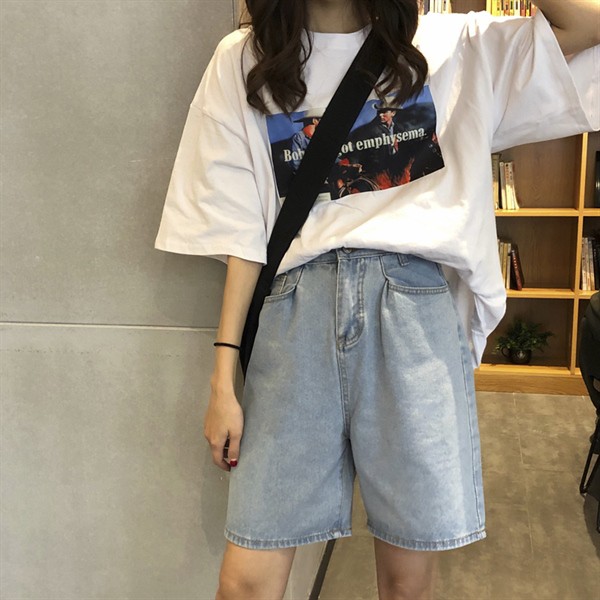Quần short jean xanh (060133)