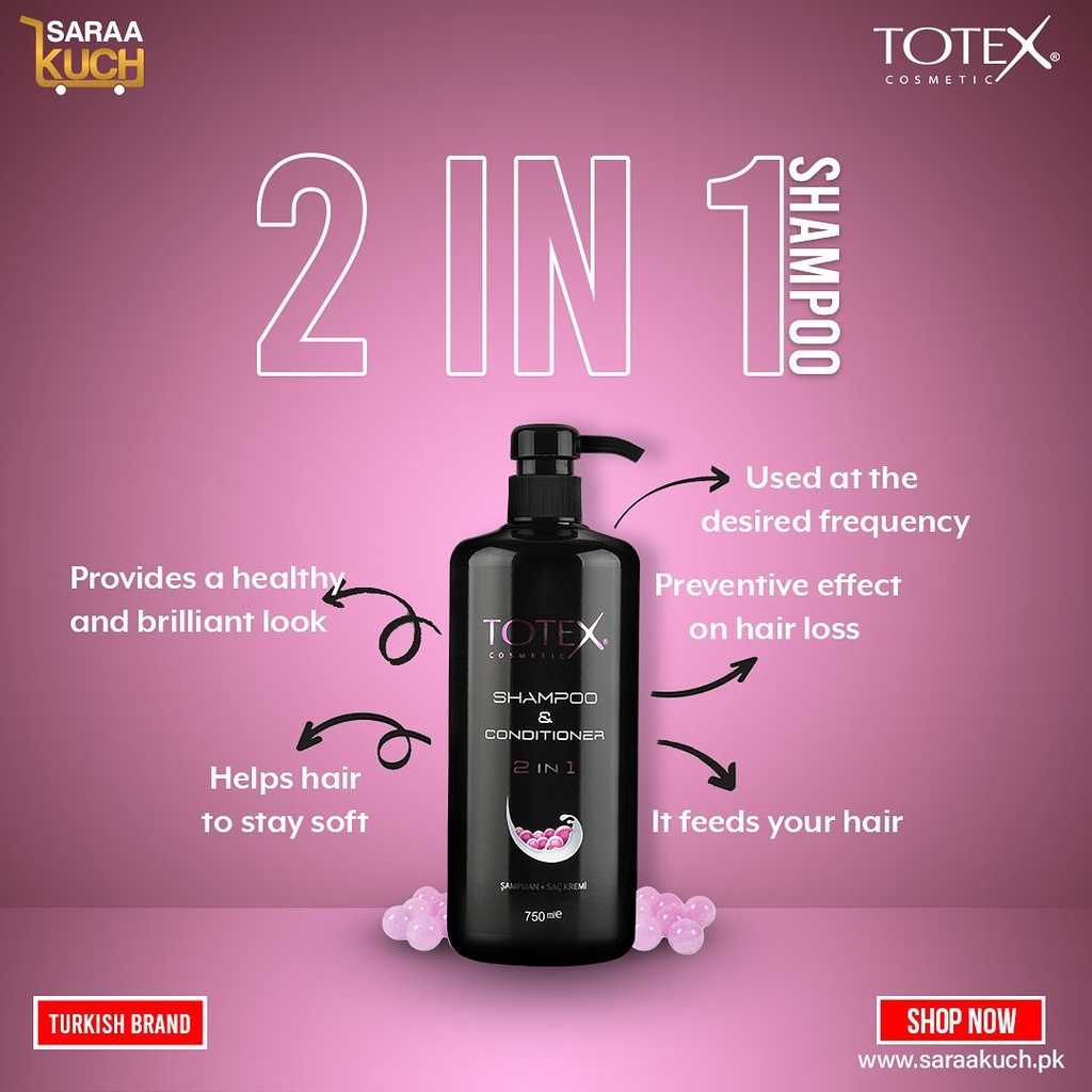 [ĐỌC KỸ MÔ TẢ] Dầu gội xả phục hồi cao cấp Totex Shampoo + Conditioner 750ml (Thổ Nhĩ Kỳ)