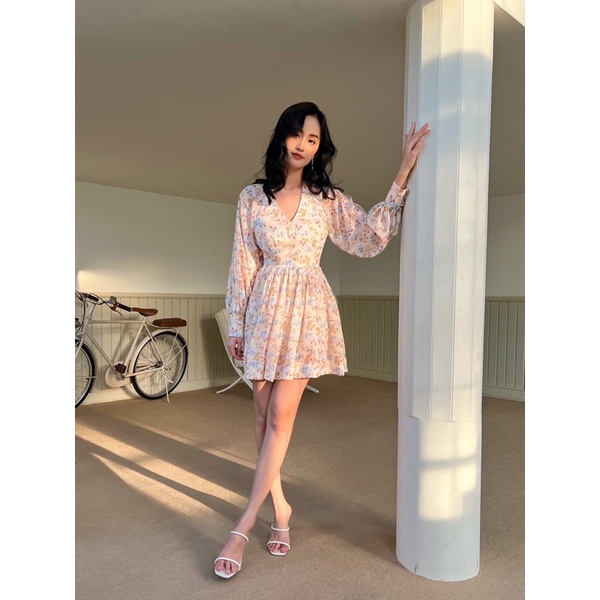 Đầm xoè cột nơ cổ My Muse dress