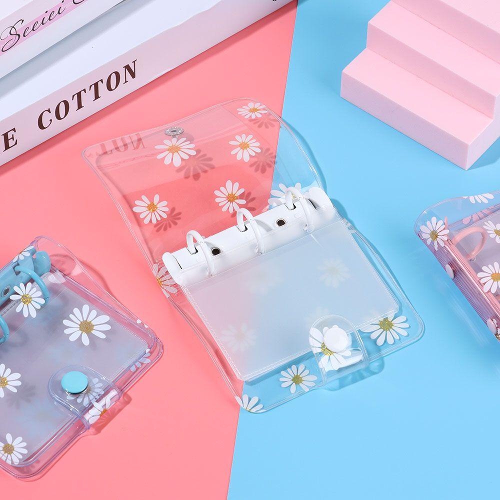 CHOOKEY Vỏ Bọc Sổ Tay Nhật Ký 3 Lỗ Họa Tiết Hoa Cúc Xinh Xắn
