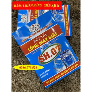 TẨY LỒNG MÁY GIẶT CỬA NGANG SH07 -1 hộp 2 gói - Hàng CHÍNH HÃNG