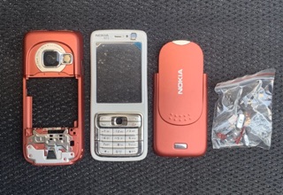 Vỏ Phím sườn Xịn nokia N73 (Trắng,Đỏ)