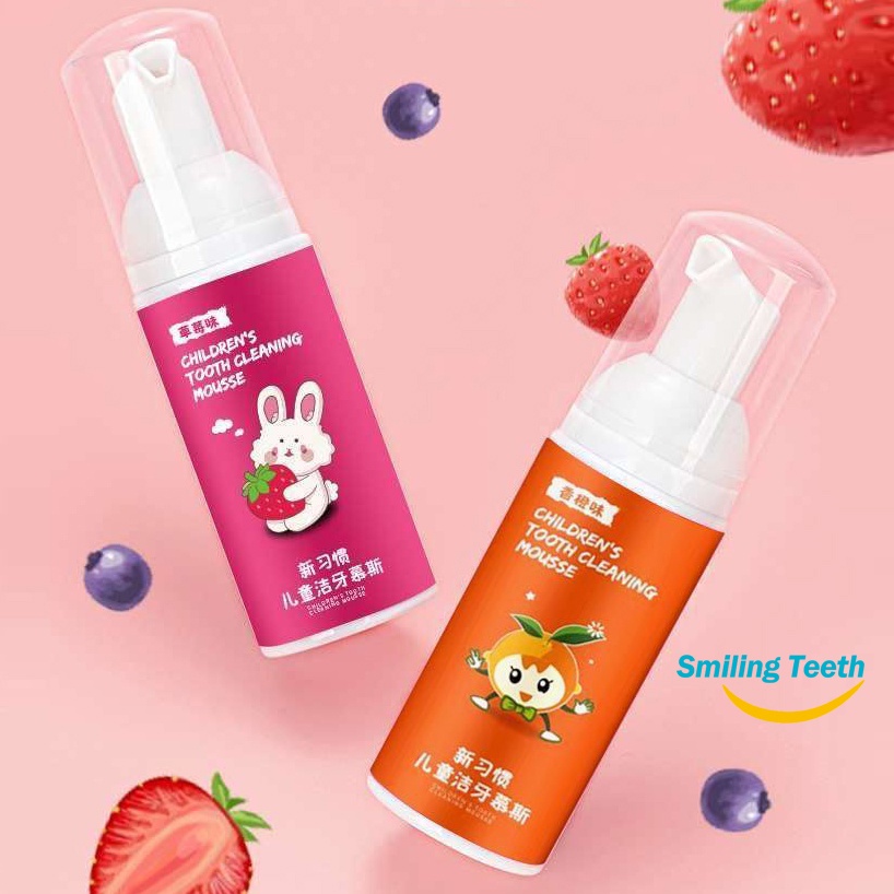 Bọt kem đánh răng trẻ em có thể nuốt được cấp thực phẩm, chăm sóc răng miệng