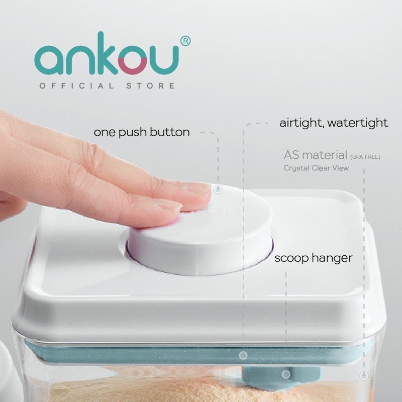 Hộp đựng sữa bột/thức ăn dặm ANKOU