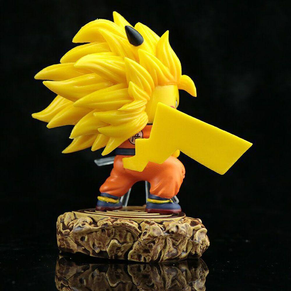 Mô Hình Nhân Vật Hoạt Hình Pikachu Son Goku Bằng PVC Trang Trí
