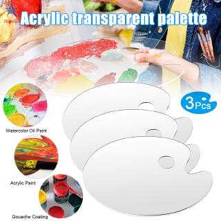 Set 1 / 2 / 3 Khay Đựng Màu Vẽ Trong Suốt Tiện Dụng