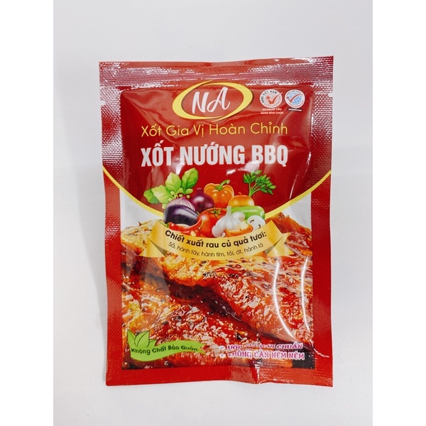 XỐT NƯỚNG BBQ NA GÓI 80G/ SỐT ƯỚP THỊT NƯỚNG/ XỐT GIA VỊ HOÀN CHỈNH