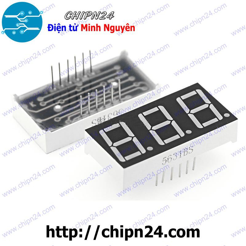 Led 7 Đoạn 0.56 inch 3 Số Anot chung