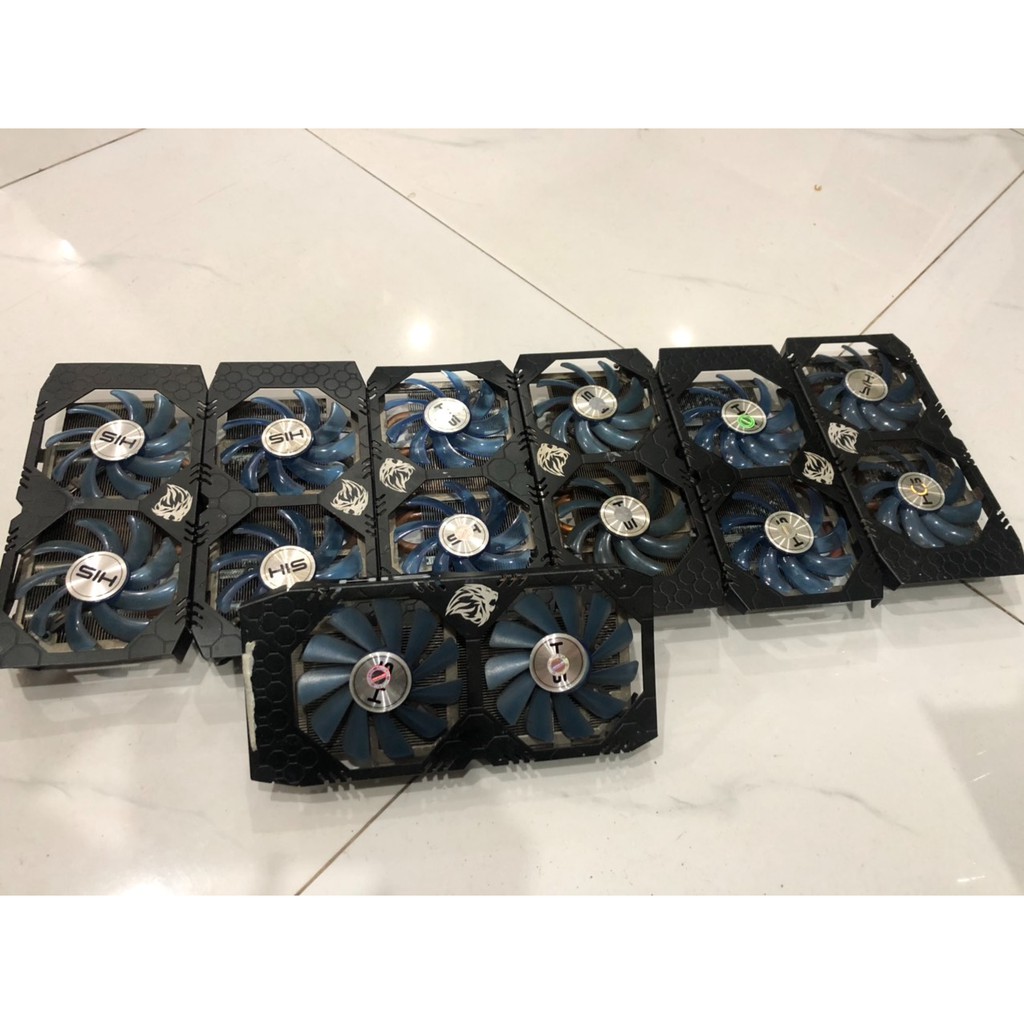 Ốp,fan,tản nhiệt vga rx470 powcolor zin