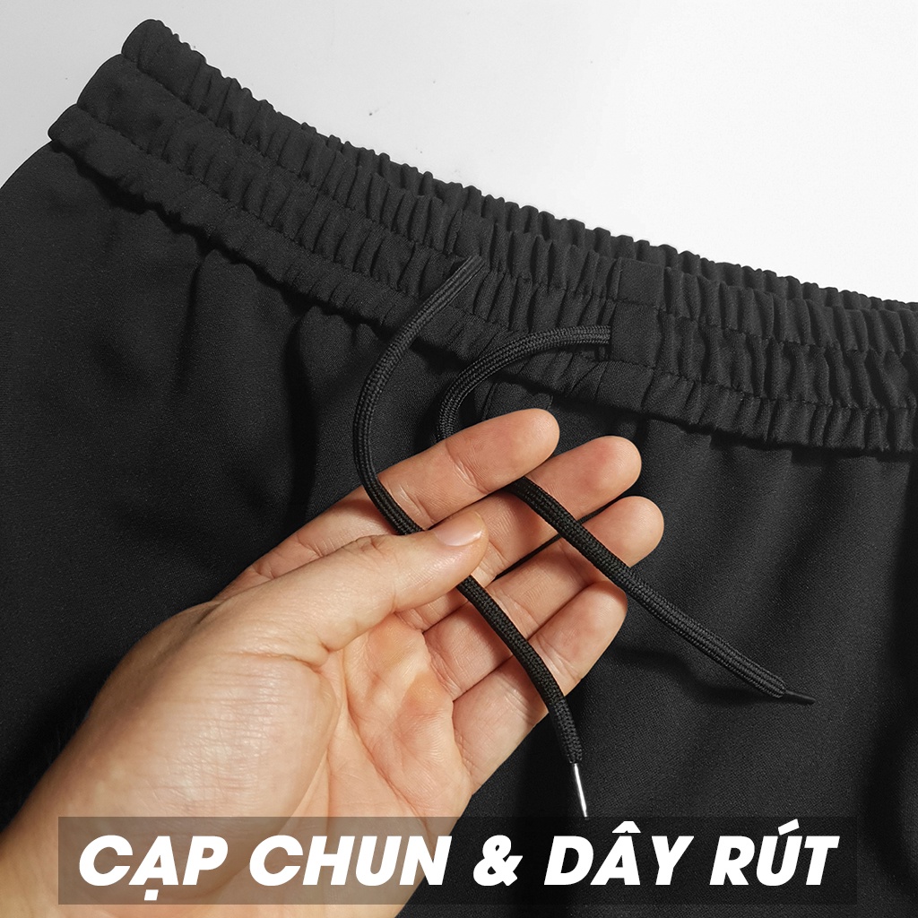 Quần Jogger Thể Thao Nỉ 3 Sọc Có Túi Khóa, Logo Thêu, Form Đẹp, Trẻ Trung, Năng Động BMF