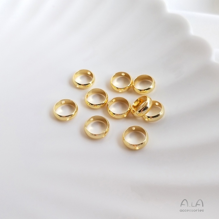 Vòng Tròn Trang Trí Bằng Đồng Thau Mạ Vàng 18K Xinh Xắn