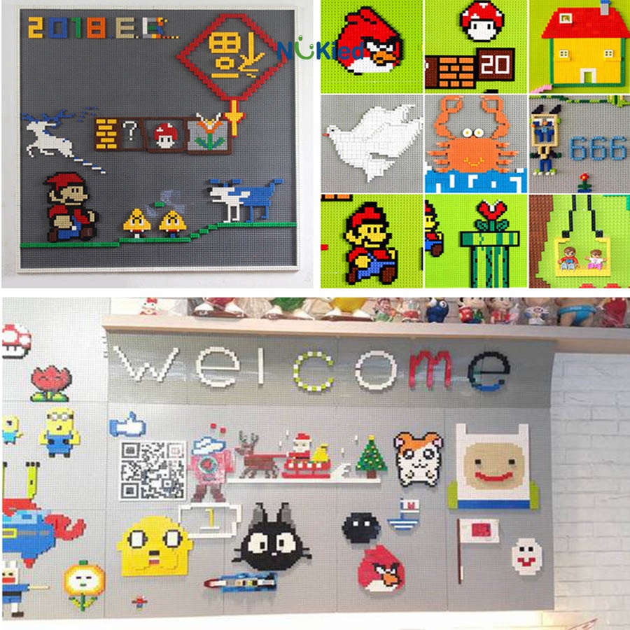 Tấm Lót Nền Trưng Bày Lego Miếng Dày Dẻo Đàn Hồi Mẫu Mới Đế Base KT 25,5x25,5 1024 Nút Hạt_Nukiedvn